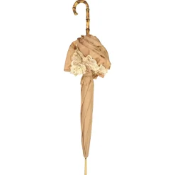 Il Marchesato Retro-style umbrella-parasol with ruffles and lace Discount