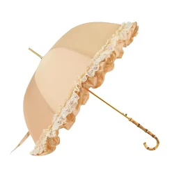 Il Marchesato Retro-style umbrella-parasol with ruffles and lace Discount