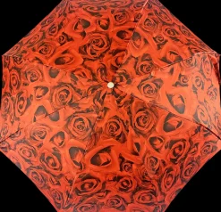 Il Marchesato Romantic collapsible umbrella with 24K gold plated rose handle Fashion