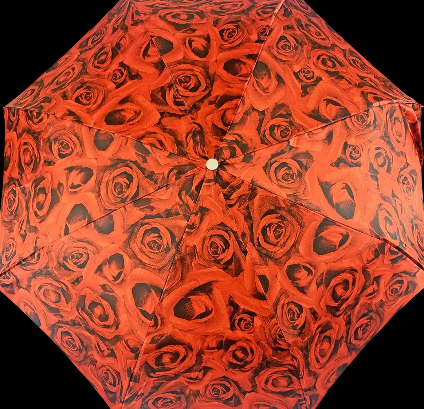 Il Marchesato Romantic collapsible umbrella with 24K gold plated rose handle Fashion