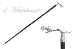 Il Marchesato 925Silver plated Jaguar Walking stick Clearance