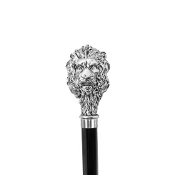 Il Marchesato 925Silver plated Lion Walking stick Fashion