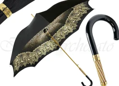 Il Marchesato Simple and Elegant Black Umbrella with Animalier design Best