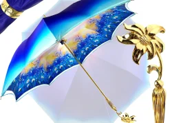 Il Marchesato Sky Blue Gradient Umbrella, Daisies Print Online