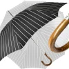 Il Marchesato Smoke Gray with white stripes Umbrella Clearance