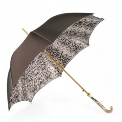Il Marchesato Snake Charmer: Umbrella with Cobra Handle in Gold Fashion