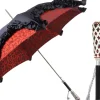 Il Marchesato Special Edition Umbrella Featuring Black Ruffles and Silver-Plated Acc Online
