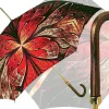 Il Marchesato Special Red Abstract Umbrella New