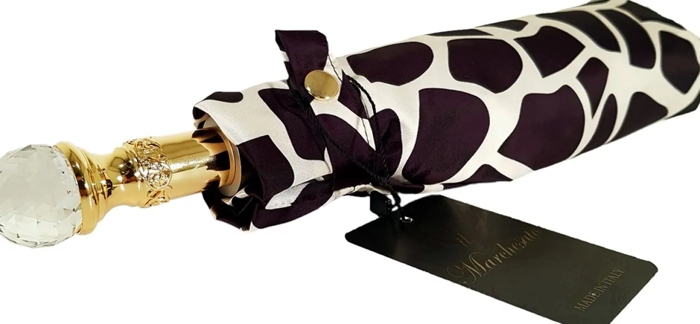 Il Marchesato Spotted Women's Folding Mini-Umbrella Luxury Umbrella Best