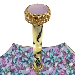 Il Marchesato Stunning grey umbrella with light purple inside Clearance