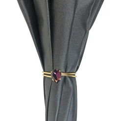 Il Marchesato Stunning grey umbrella with light purple inside Clearance