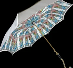 Il Marchesato Stunning Grey Umbrella with "35fili" Anemones design Online
