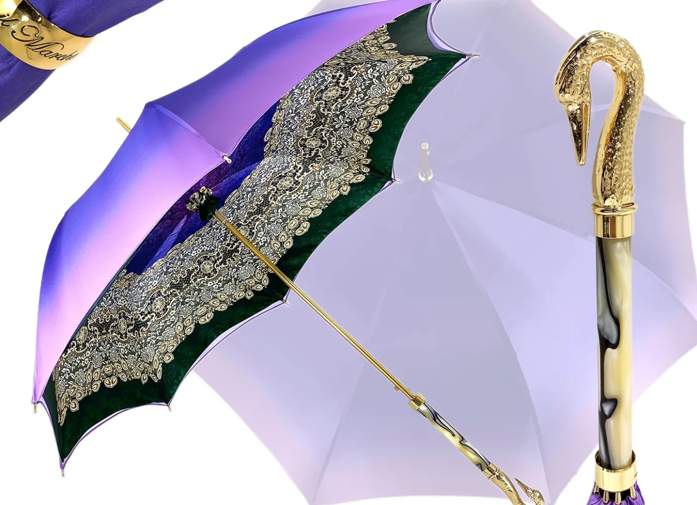 Il Marchesato Stylish Baroque Design - Handmade Fashion Umbrella For Women Ombrelli Discount