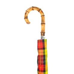 Il Marchesato Stylish Tartan Bamboo Umbrella Fashion