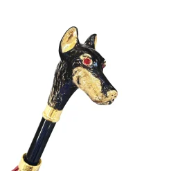 Il Marchesato Stylish umbrella - Goldplated 24K Dobermann handle Clearance