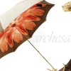 Il Marchesato Superb Dahlia Double Canopy Umbrella Finished in a Luxurious Satin Pol Online