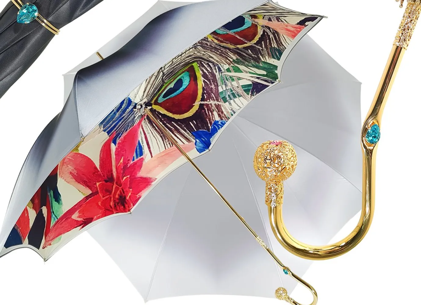 Il Marchesato Superb Umbrella With Floral Design Fashion