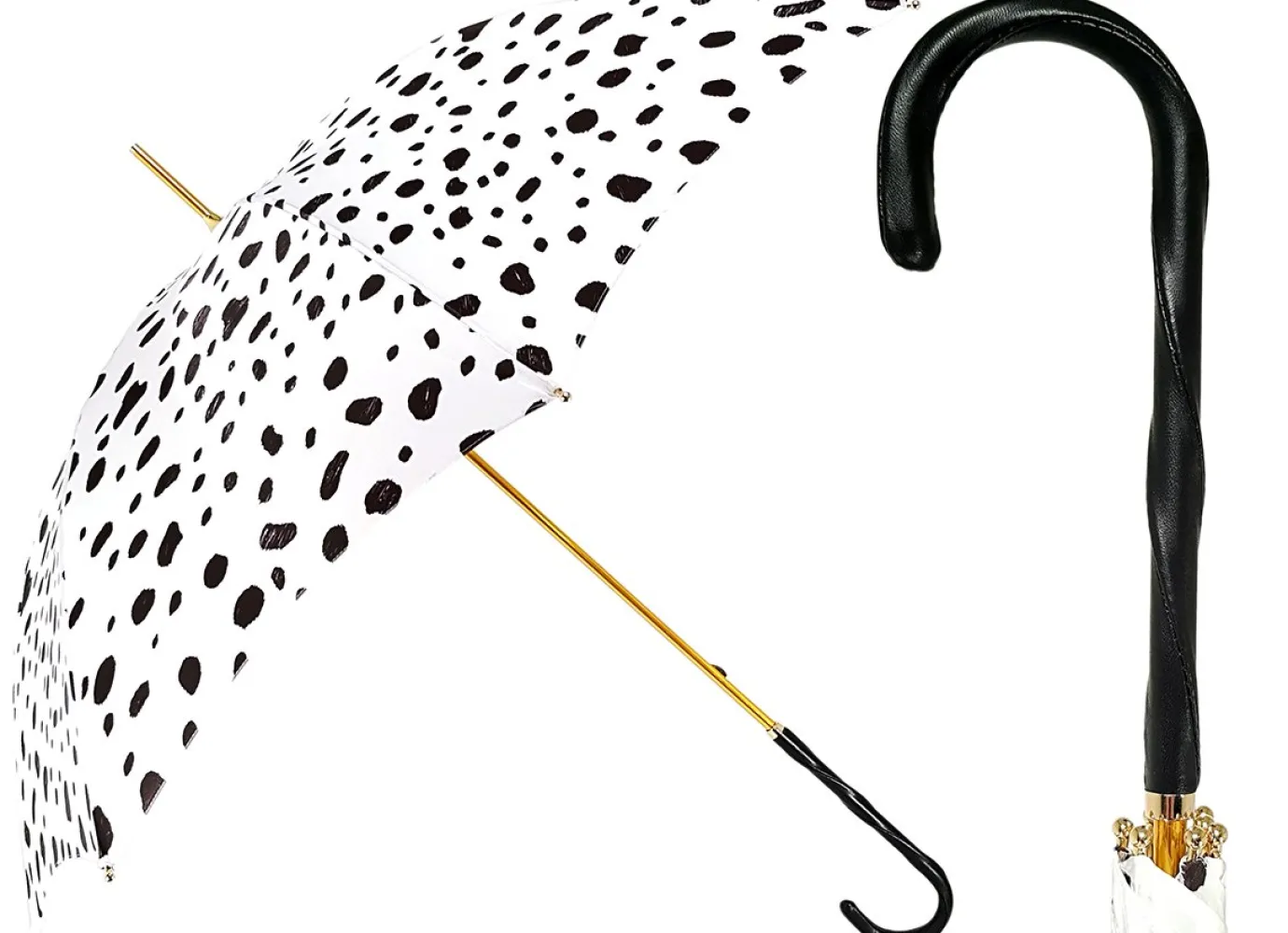 Il Marchesato Umbrella Features Dalmatian Patterned Clearance
