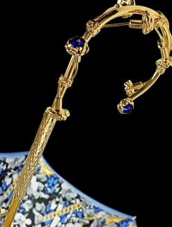 Il Marchesato Umbrella in Fantastic double canopy blue Hot