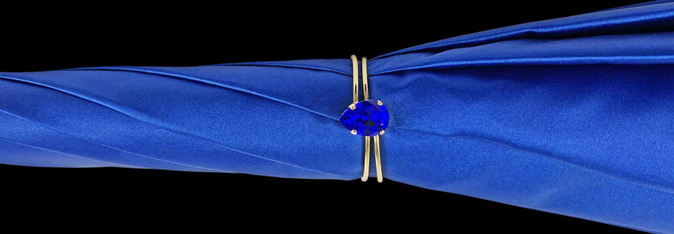 Il Marchesato Umbrella in Fantastic double canopy blue Hot
