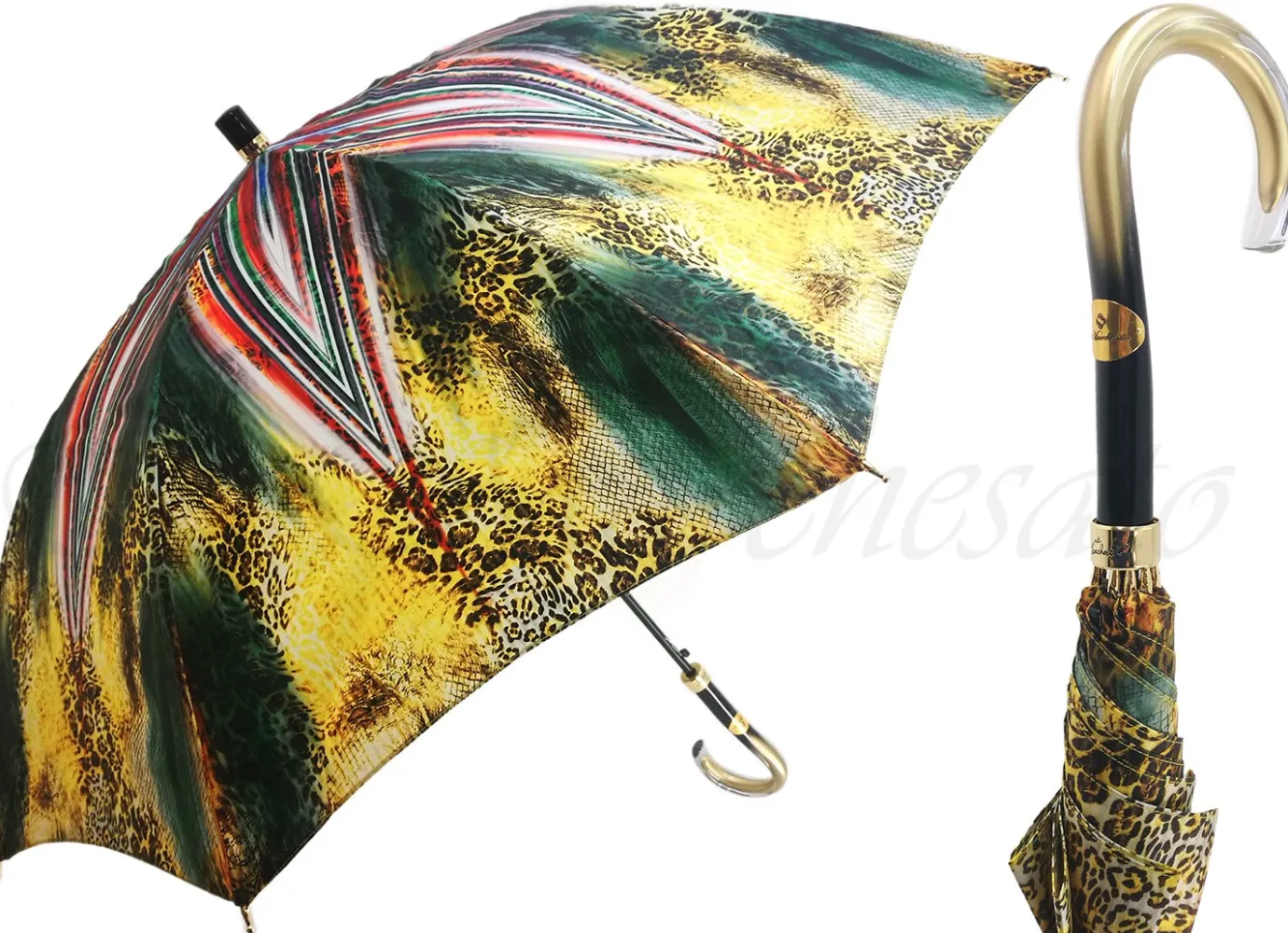 Il Marchesato Umbrella With Abstract Leopard Design Fashion