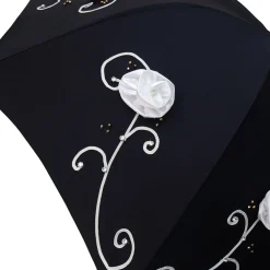 Il Marchesato Umbrella With Double Cloth And Embroidered Flowers Fashionable Umbrella Best