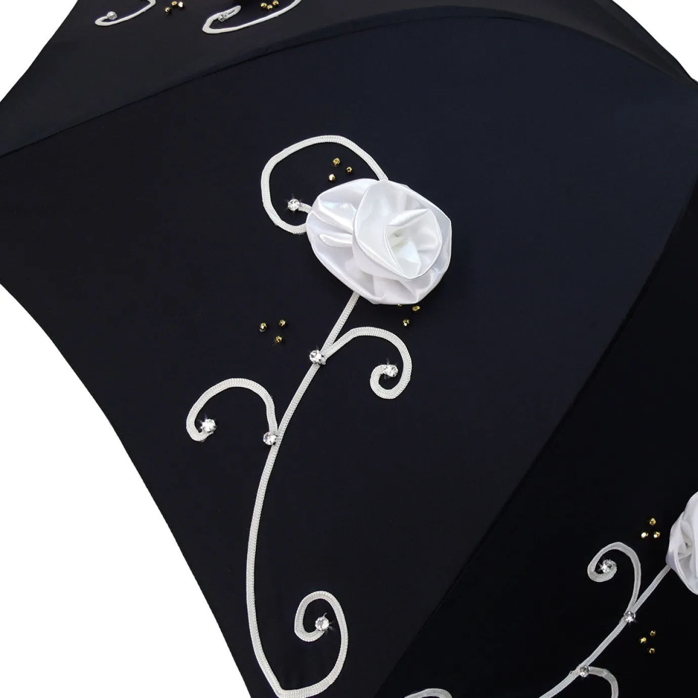 Il Marchesato Umbrella With Double Cloth And Embroidered Flowers Fashionable Umbrella Best