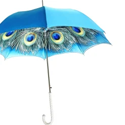 Il Marchesato Umbrella with fantastic turquoise peacock thousands of crystals Online