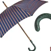 Il Marchesato Umbrella with green Caiman Crocodile leather handle Online