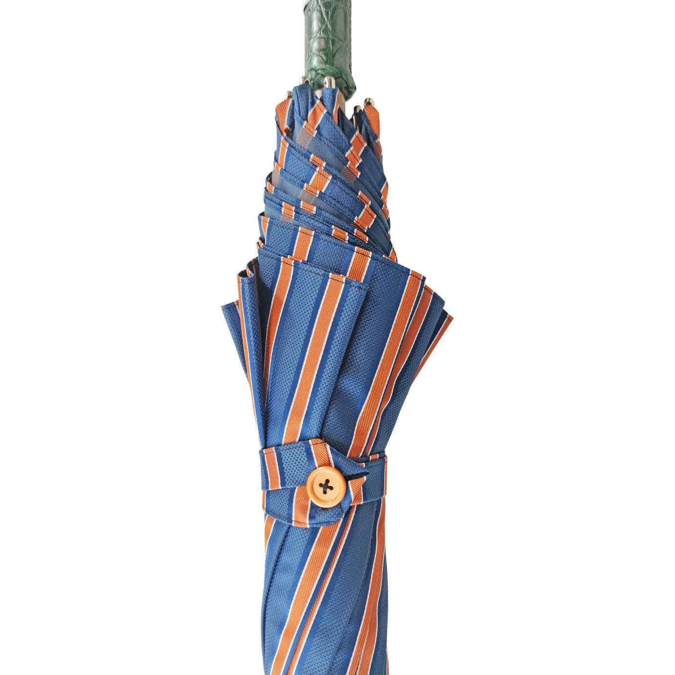 Il Marchesato Umbrella with green Caiman Crocodile leather handle Online