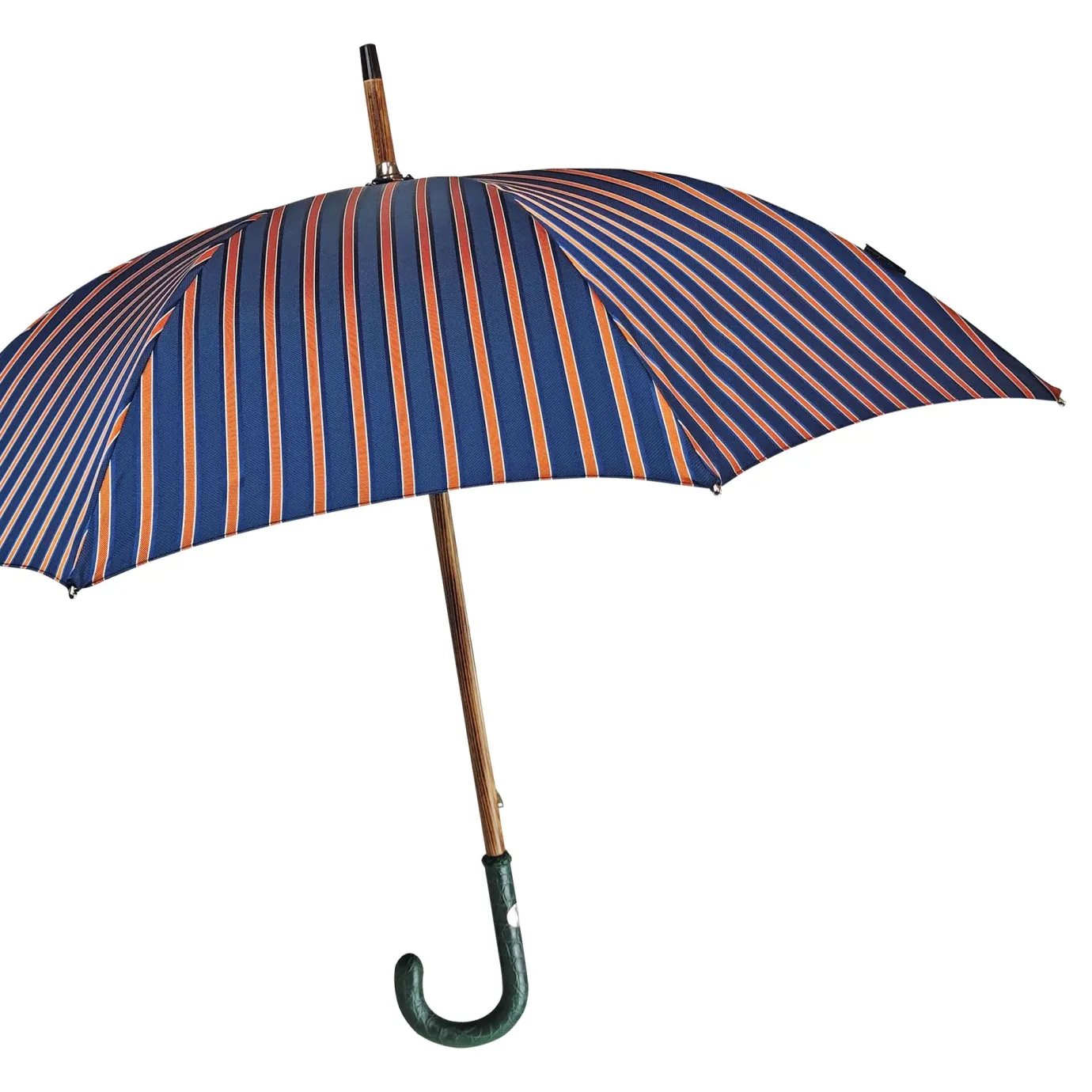 Il Marchesato Umbrella with green Caiman Crocodile leather handle Online