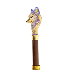 Il Marchesato Umbrella with Hand-Painted Golden Wolf Discount