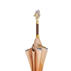 Il Marchesato Umbrella with Hand-Painted Golden Wolf Discount