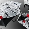 Il Marchesato Umbrella With Rose, Newspaper Collection Sale