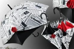 Il Marchesato Umbrella With Rose, Newspaper Collection Sale