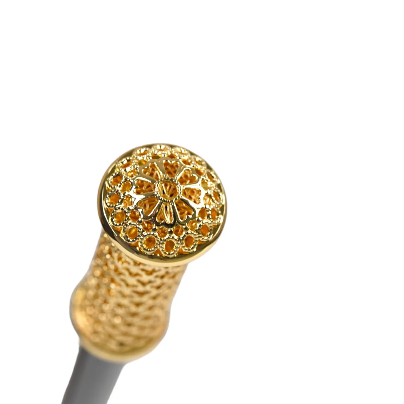 Il Marchesato Walking Cane - Elegant Gold Filigree Handle Outlet