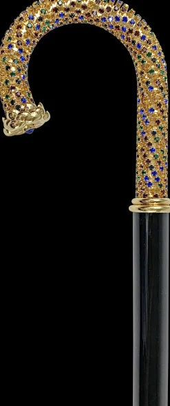 Il Marchesato Walking cane Encrusted with Multicolor Crystals Hot
