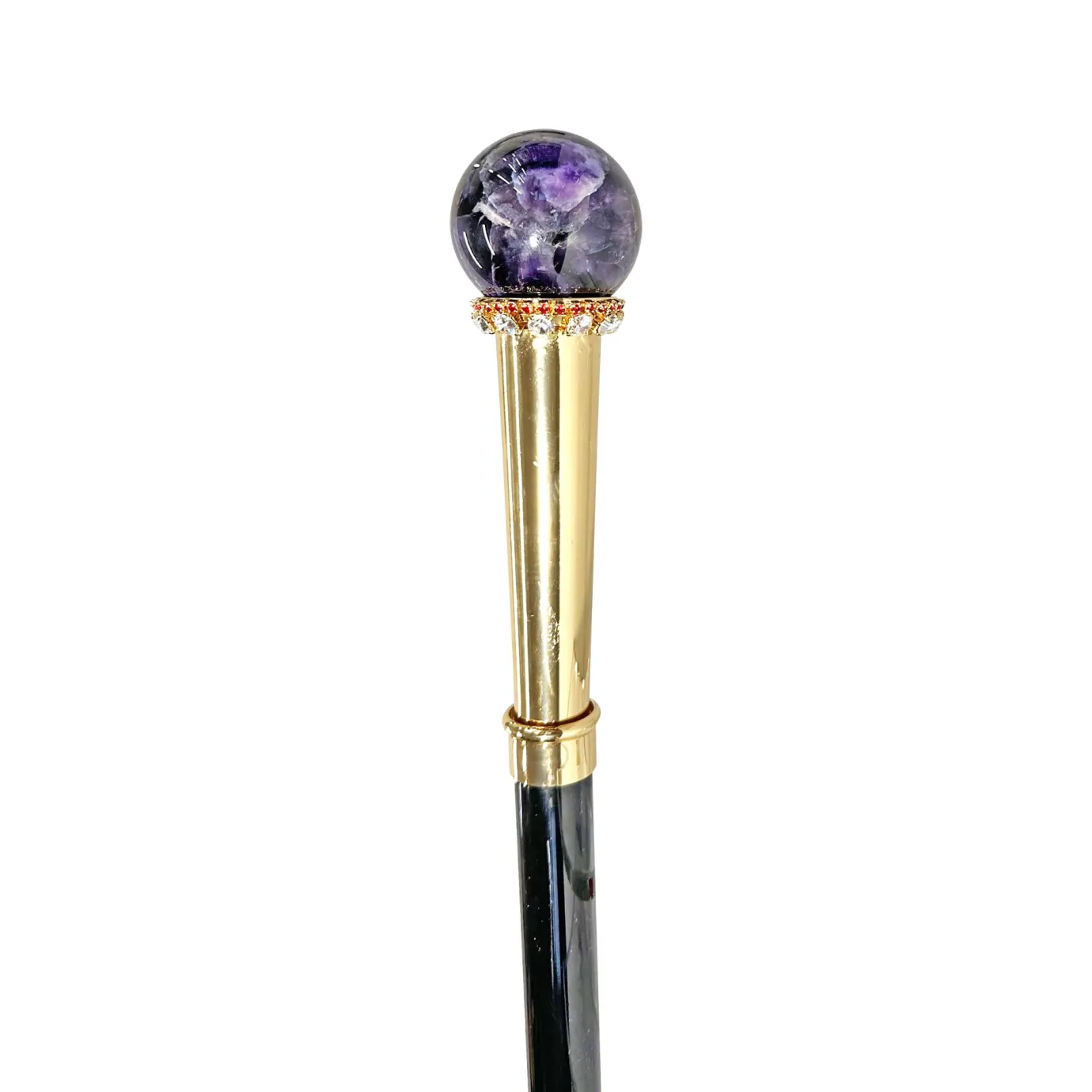 Il Marchesato Walking stick - Exquisite Sphere With Minerals Crystals - Natural Amet Best