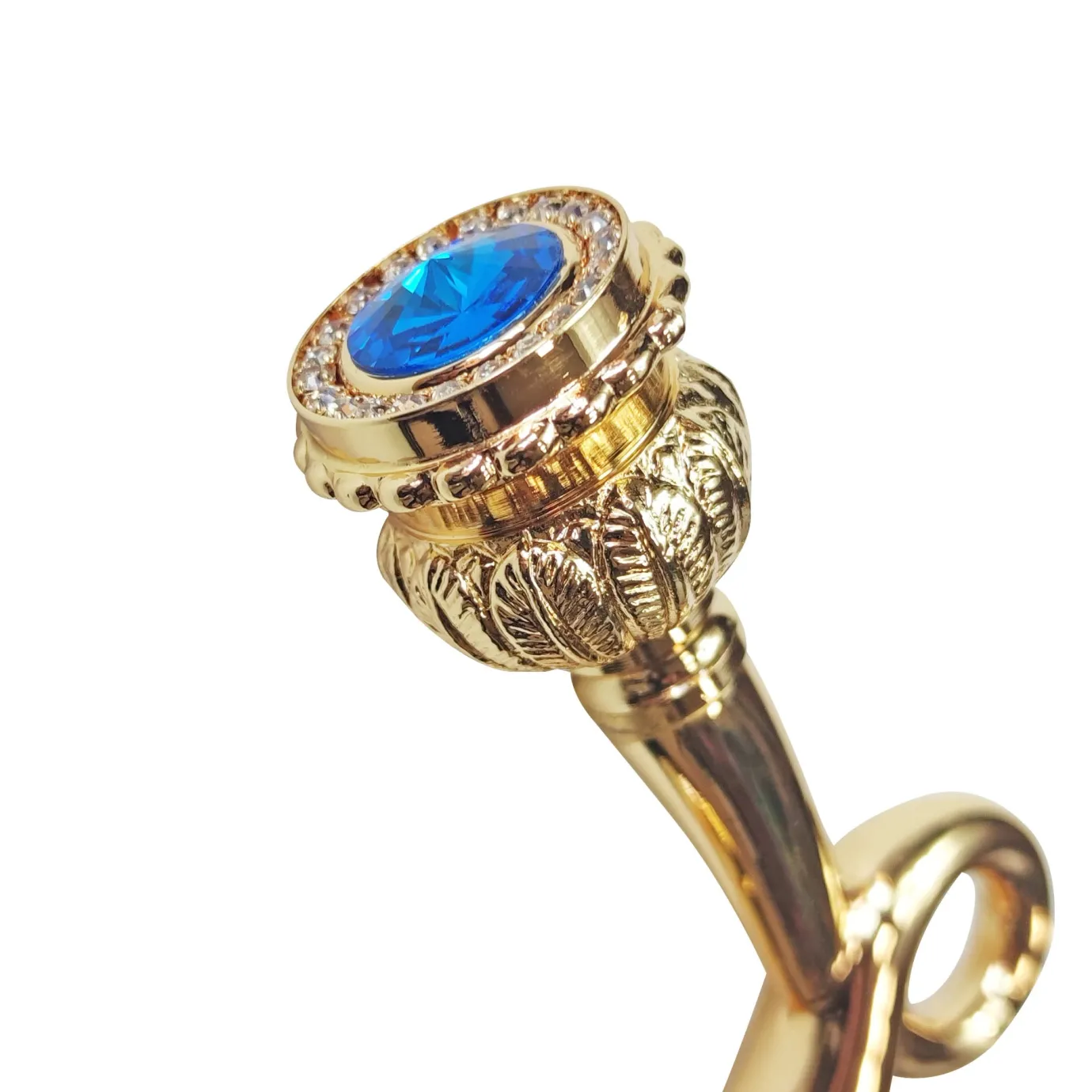 Il Marchesato Walking stick - Sturdy gold plated 24K brass handle Fashion