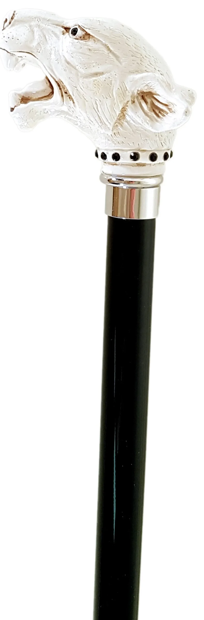 Il Marchesato Walking Stick cane Lacquered in an Ivory Color Discount
