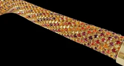 Il Marchesato Walking stick Encrusted with multicolor red and orange Crystals Sale