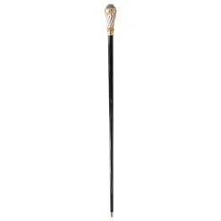 Il Marchesato Walking stick Hand painted Knob with indicolite crystals Outlet