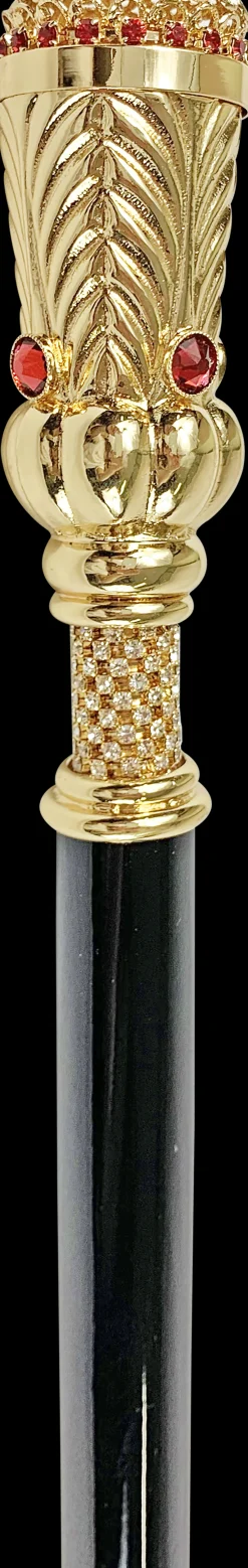 Il Marchesato Walking stick in gold plated brass knob Sale