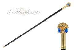 Il Marchesato Walking stick with flower and "Capri" crystals Sale