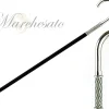 Il Marchesato Walking Stick With Silver Plated Handle, Full of Emerald Rhinestones Online