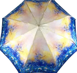 Il Marchesato Women's Folding Umbrella - New Exclusive Daisies Design Clearance