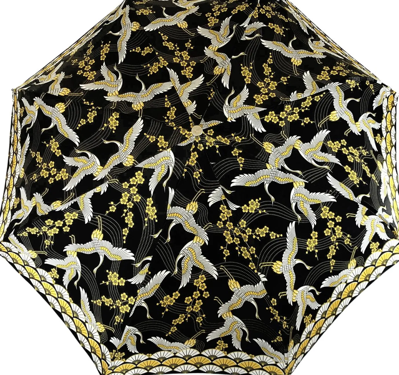 Il Marchesato Women's Folding Umbrella - Wonderful Heron Design New