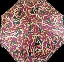 Il Marchesato Women's Folding Umbrella - Exclusive crimson Design Clearance