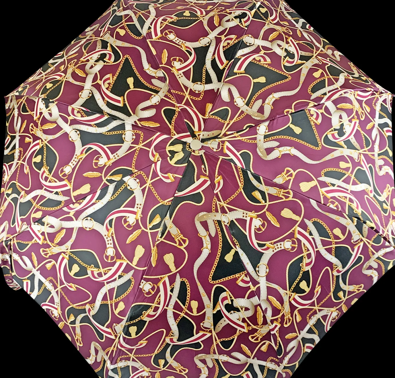 Il Marchesato Women's Folding Umbrella - Exclusive crimson Design Clearance