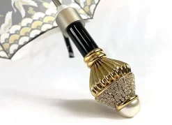 Il Marchesato Women's Folding Umbrella - Wonderful Heron Design New